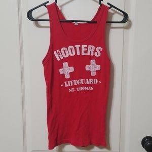 Red Hooters tank top